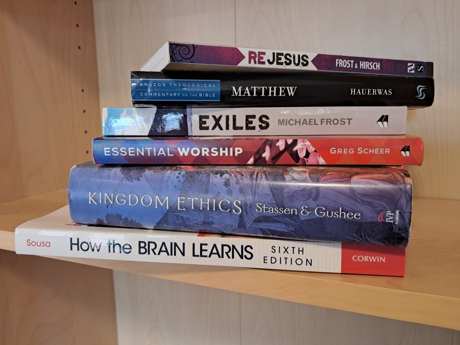 A stack of books